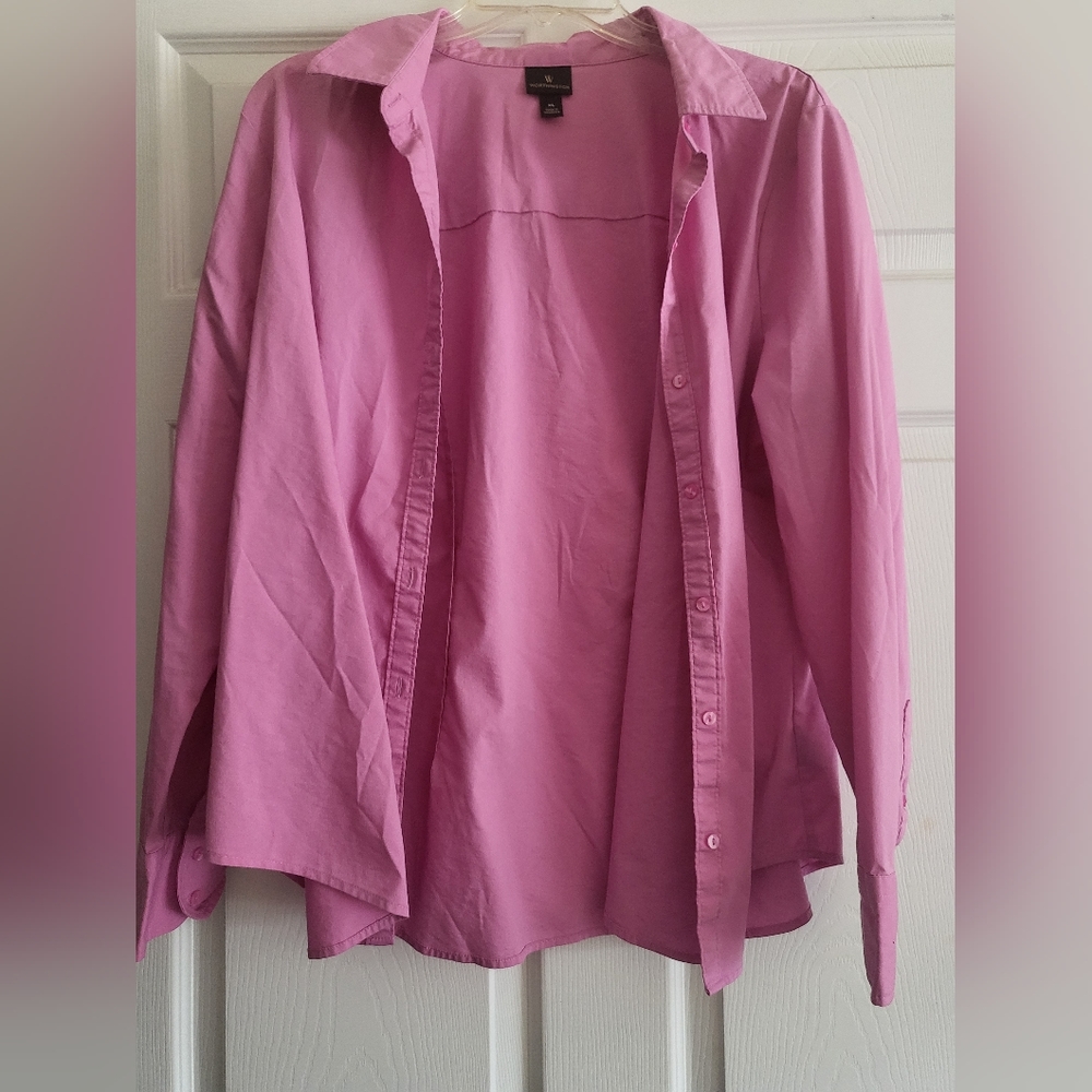 Long sleeve button up top